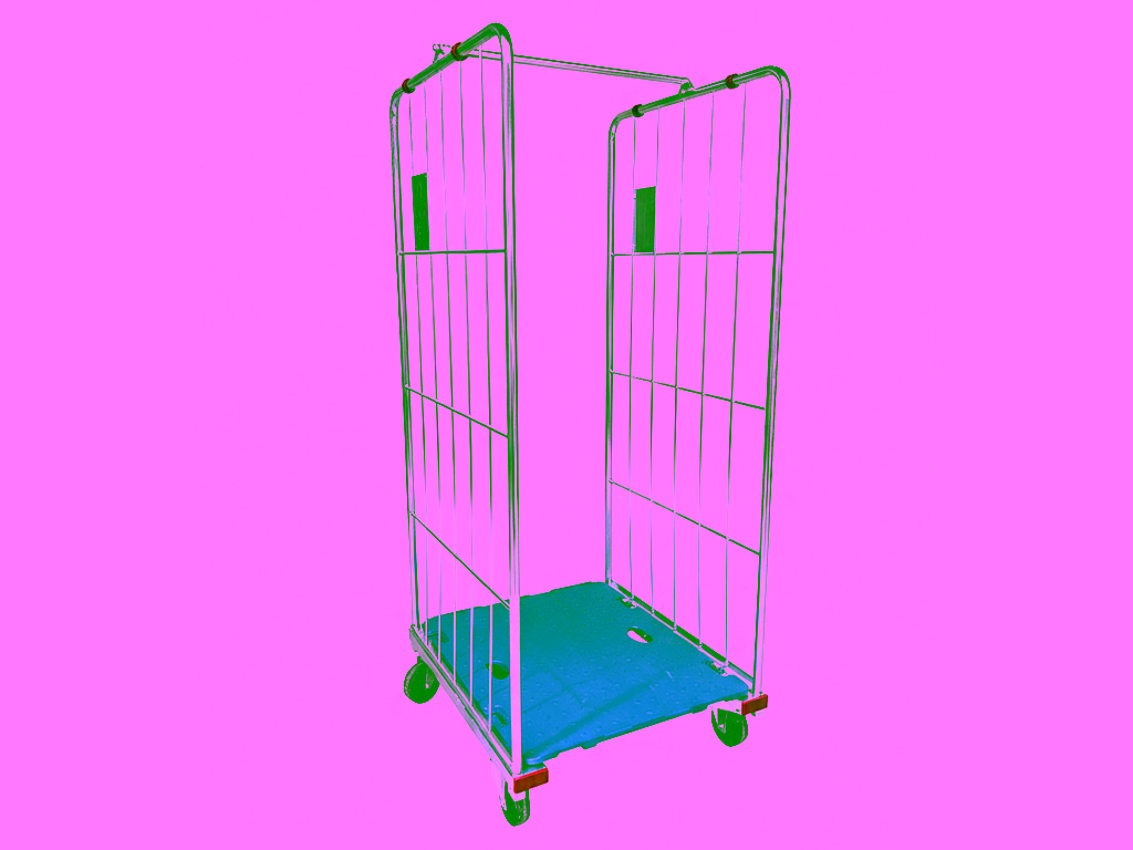 Carrinho Gaiola Roll Container Metálico