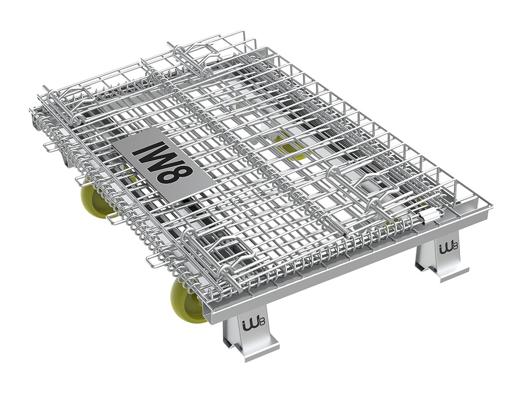 Gaiola de ferro desmontável para logística reversa