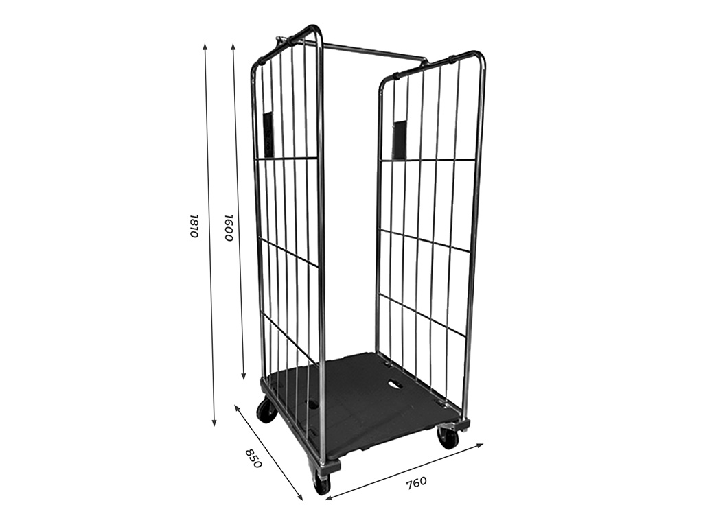 Gaiolas de Armazenamento Roupas Cabideiro com Rodas