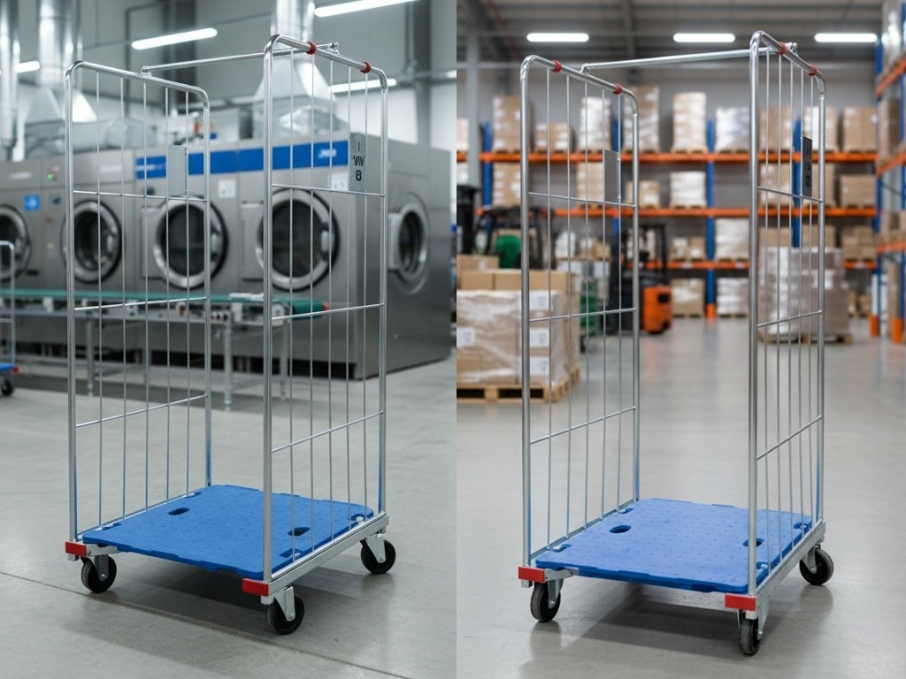 Indústria de Gaiolas Roupas Cabideiro com Rodas