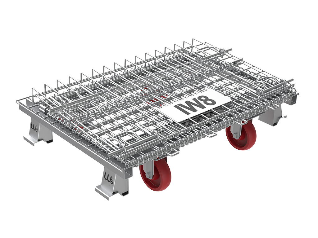 Rack armazenamento aramado para carga de 1000kg