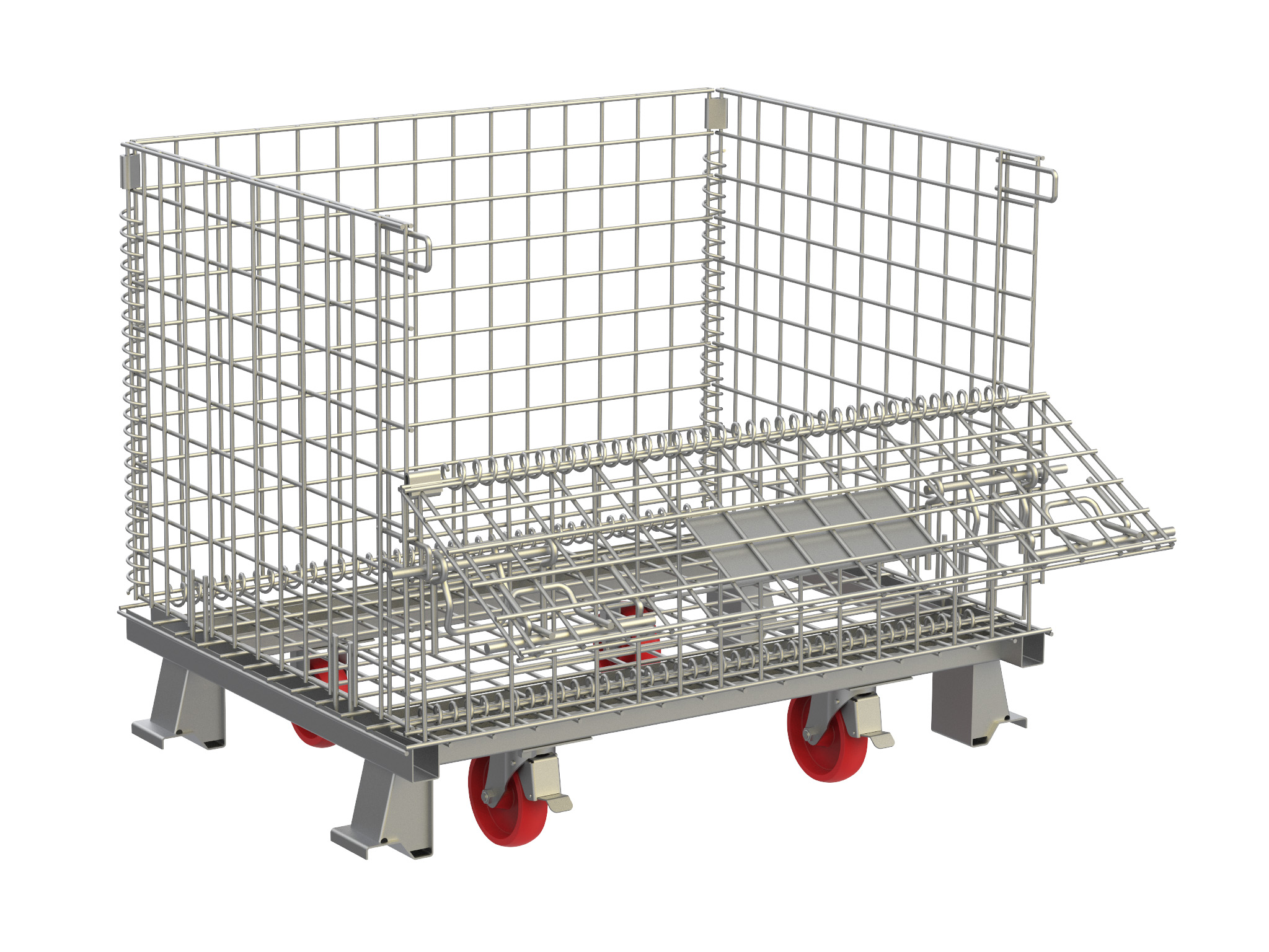 Rack pallet galvanizado empilhável em armazém